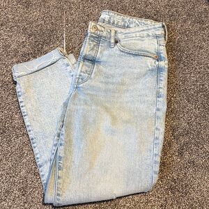 Old Navy High Rise Straight Light Blue Denim Jeans